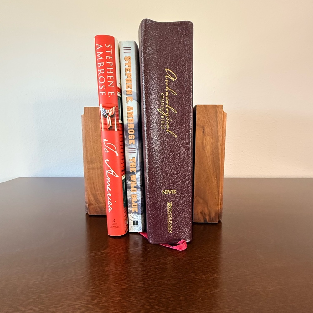 Rustic Wooden Oil Rig Bookends - Picture 2 of 3